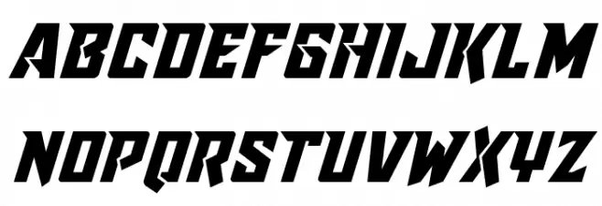 Raider Crusader Expanded Font LOWERCASE