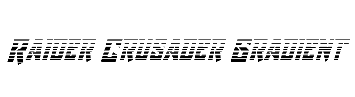 Raider Crusader Gradient  font caratteri gratis