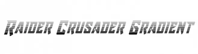 Raider Crusader Gradient  Frei Schriftart Herunterladen