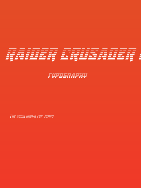 Raider Crusader Gradient Poster