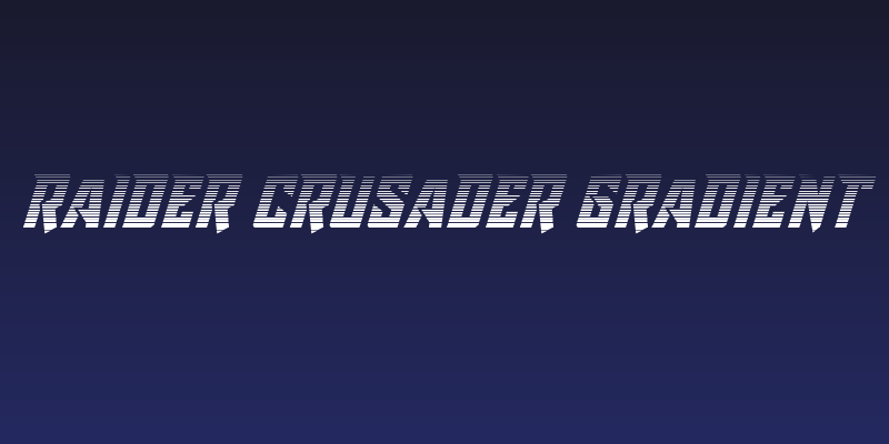 Raider Crusader Gradient Social Header