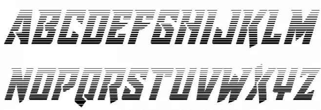 Raider Crusader Gradient Caratteri MINUSCOLO