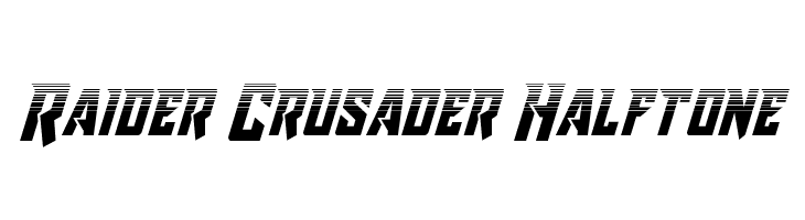 Raider Crusader Halftone Fonte
