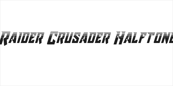 Raider Crusader Halftone Logo