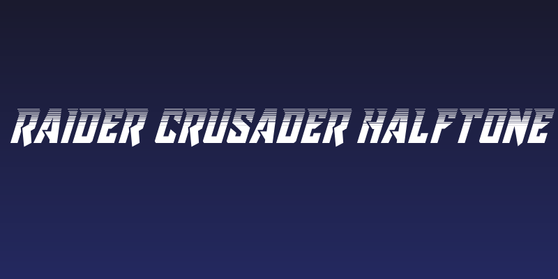 Raider Crusader Halftone Social Header