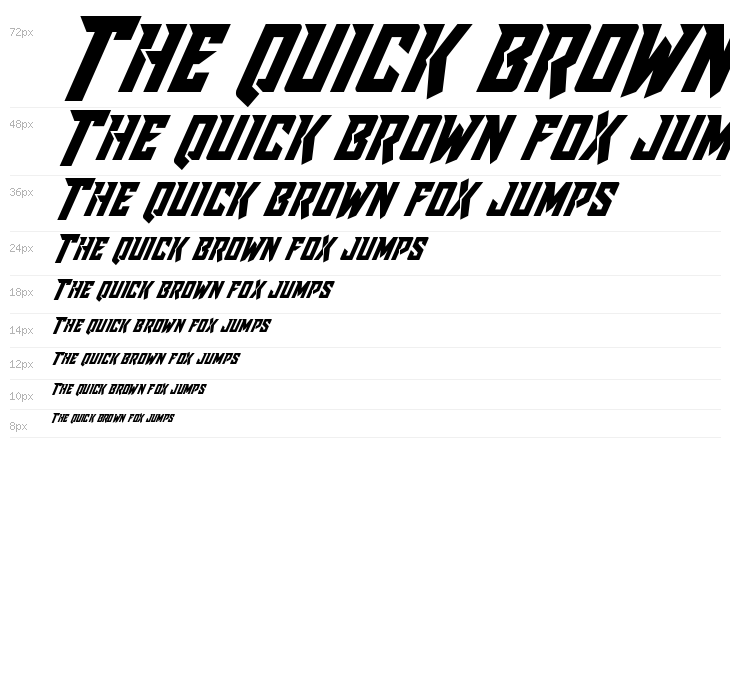 Raider Crusader Italic Waterfall