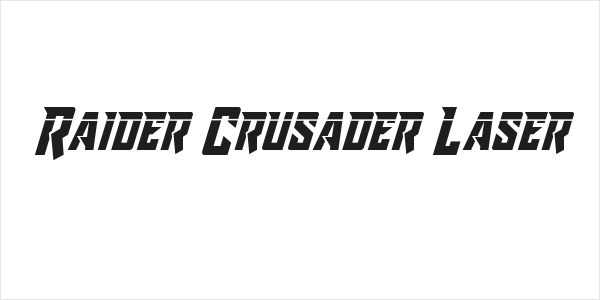 Raider Crusader Laser Logo
