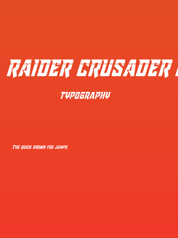 Raider Crusader Laser Poster