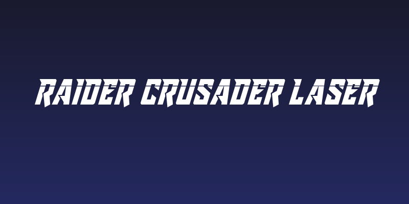 Raider Crusader Laser Social Header