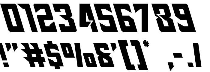 Raider Crusader Leftalic Font OTHER CHARS