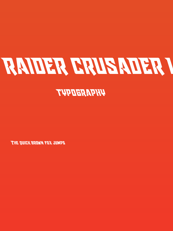 Raider Crusader Leftalic Poster