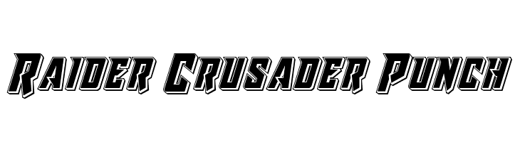 Raider Crusader Punch Fonte