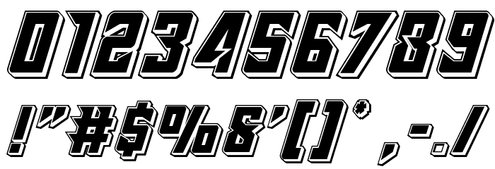 Raider Crusader Punch Font OTHER CHARS