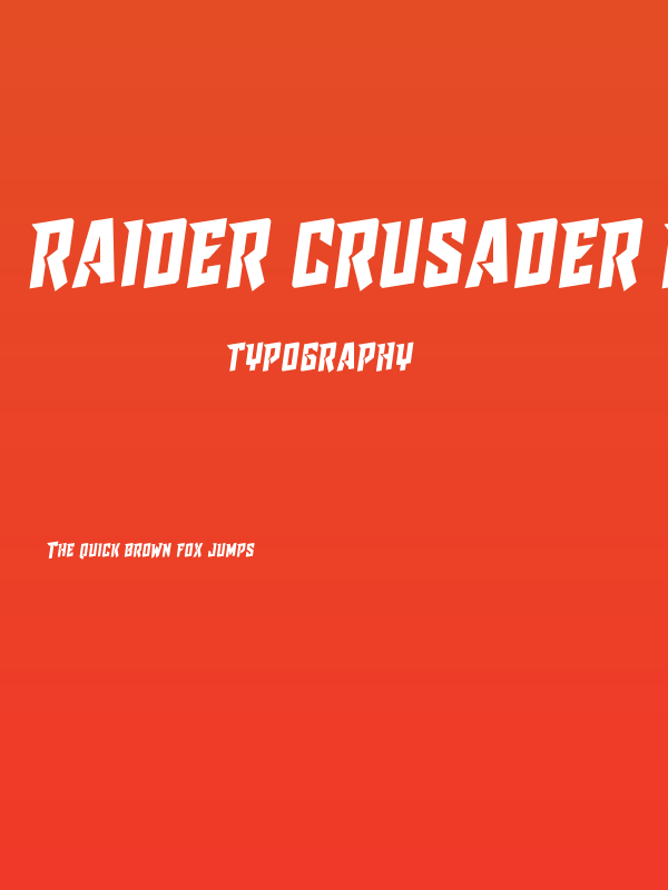 Raider Crusader Rotalic Poster