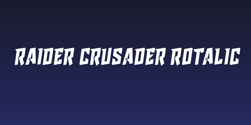 Raider Crusader Rotalic Social Header