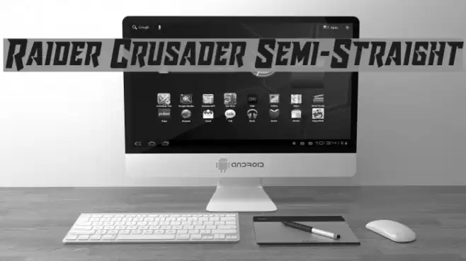 Raider Crusader Semi-Straight Font examples