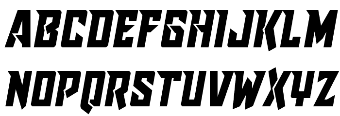 Raider Crusader Semi-Straight Font LOWERCASE