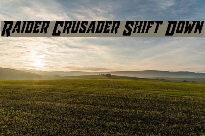 Raider Crusader Shift Down Example 3