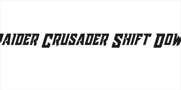 Raider Crusader Shift Down Logo