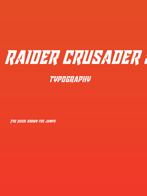 Raider Crusader Shift Down Poster