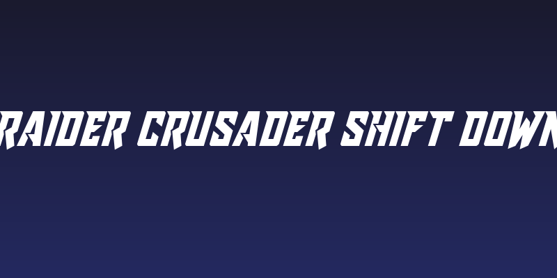 Raider Crusader Shift Down Social Header
