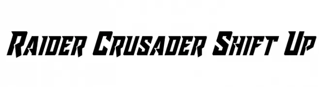 Raider Crusader Shift Up  baixar fontes gratis