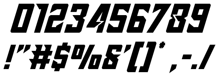 Raider Crusader Shift Up Font OTHER CHARS