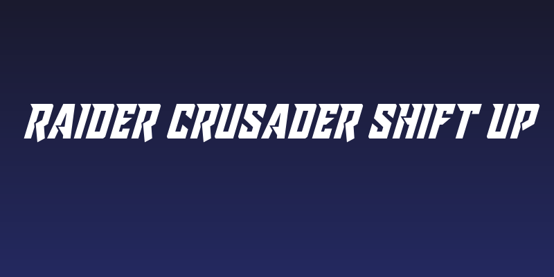 Raider Crusader Shift Up Social Header