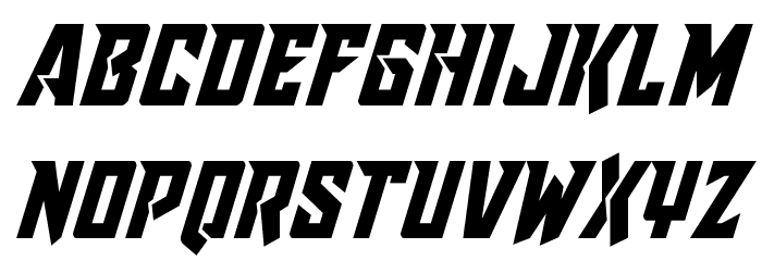 Raider Crusader Shift Up Font LOWERCASE