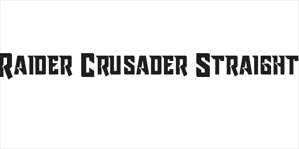 Raider Crusader Straight Logo