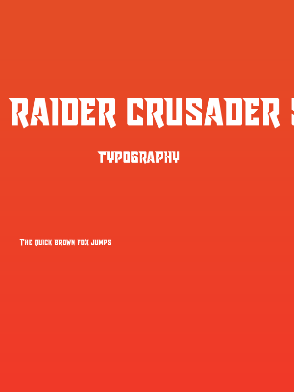 Raider Crusader Straight Poster