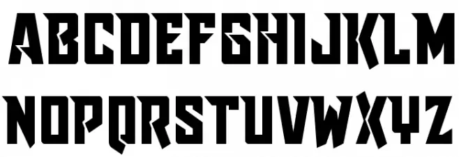 Raider Crusader Straight خط أحرف صغيرة