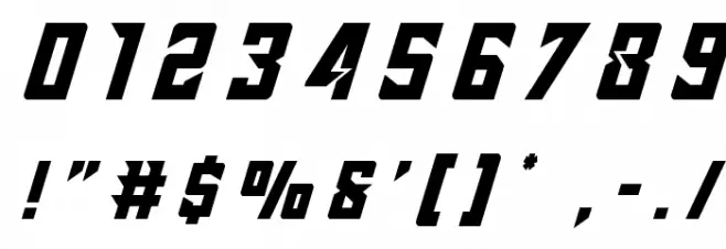 Raider Crusader Title Font OTHER CHARS