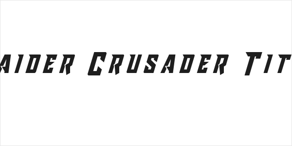 Raider Crusader Title Logo