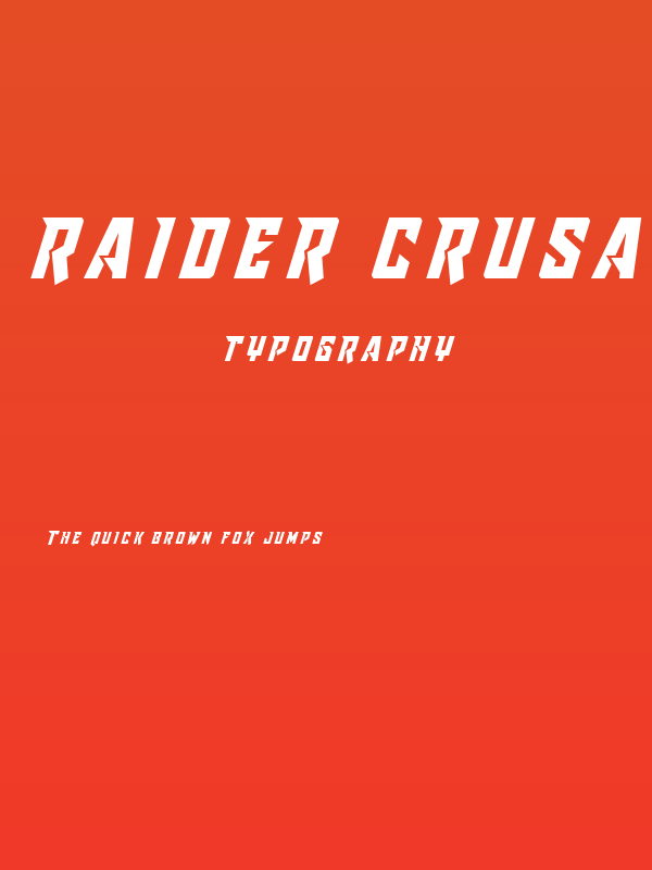 Raider Crusader Title Poster