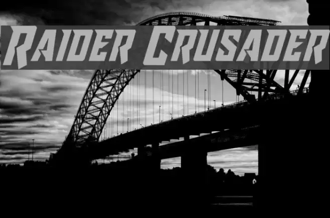 Raider Crusader Font examples