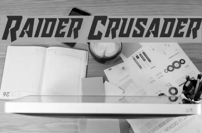 Raider Crusader Font examples