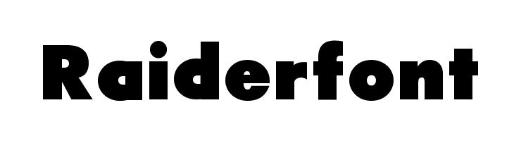 Raiderfont Font