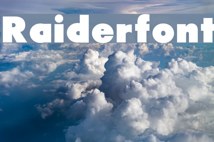 Raiderfont لخطوط تنزيل examples