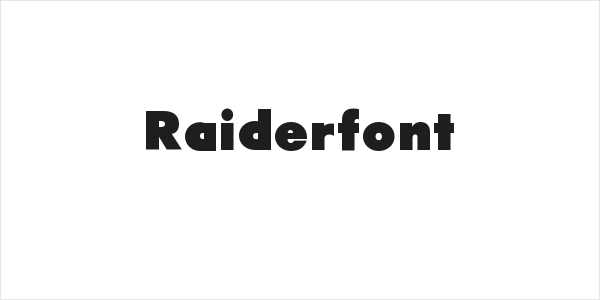 Raiderfont Logo