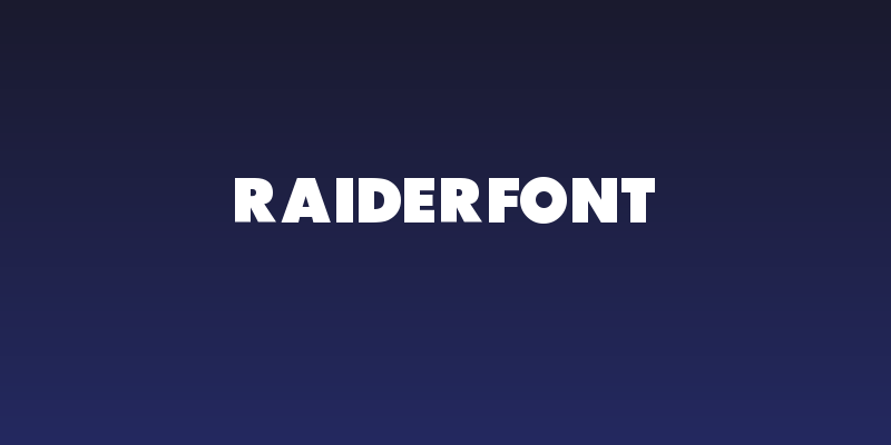 Raiderfont Social Header