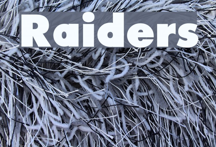 Raiders Font examples