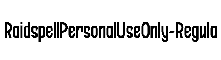 RaidspellPersonalUseOnly-Regula  Descarca Fonturi Gratis