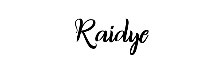 Raidye  Frei Schriftart Herunterladen