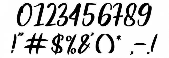 Raidye Font OTHER CHARS