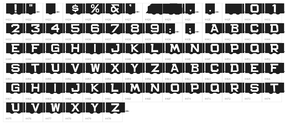 Rail Cars JL Character Map