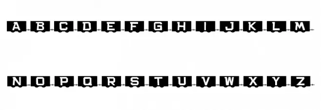 Rail Cars JL Font LOWERCASE