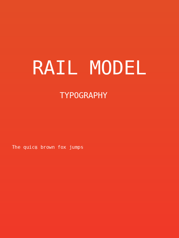 Rail Model Poster