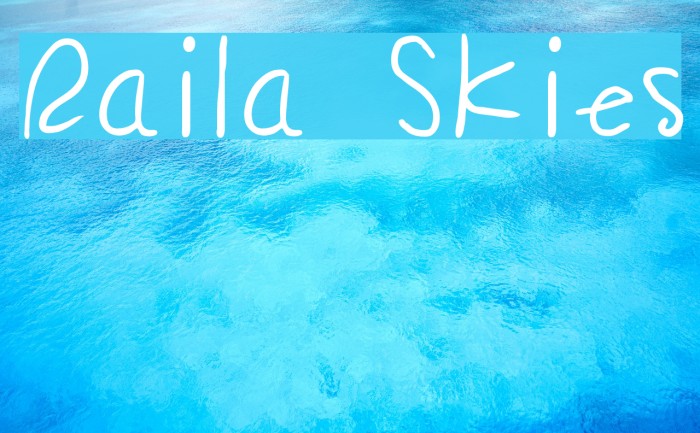 Raila Skies Font examples