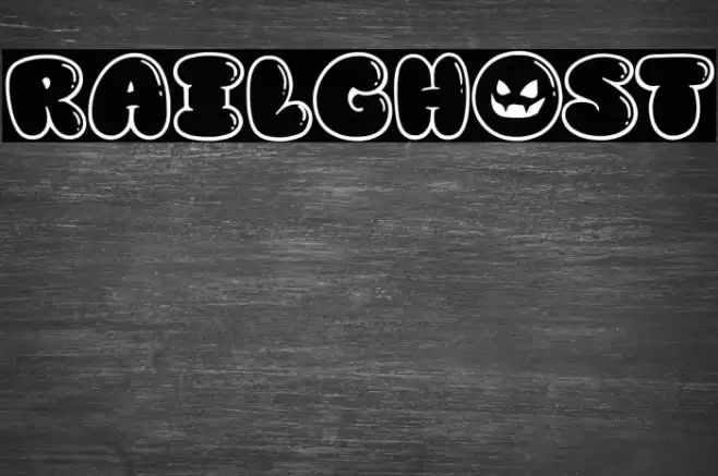 Railghost Font examples